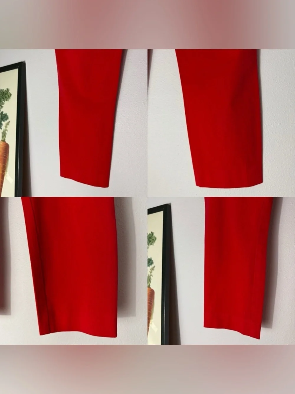 Lauren Ralph Lauren black label red cropped slack size 12